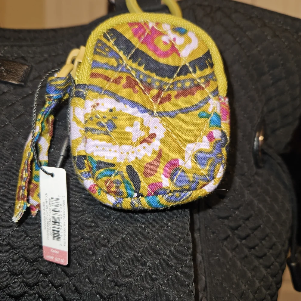 #624 Vera Bradley Multicolor Floral Bag Charms, Varies Color